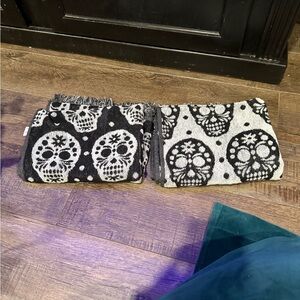 Skull Pattern Kids Bottoms - Black and White